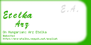 etelka arz business card